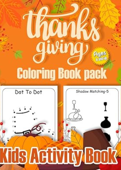 Thanksgiving Acitivity Coloring Book Pack (Holidays Activity Coloring Book Pack)
